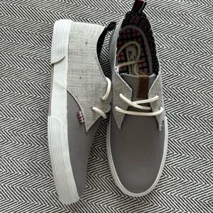 Ben Sherman Gray and White Men's Sneakers